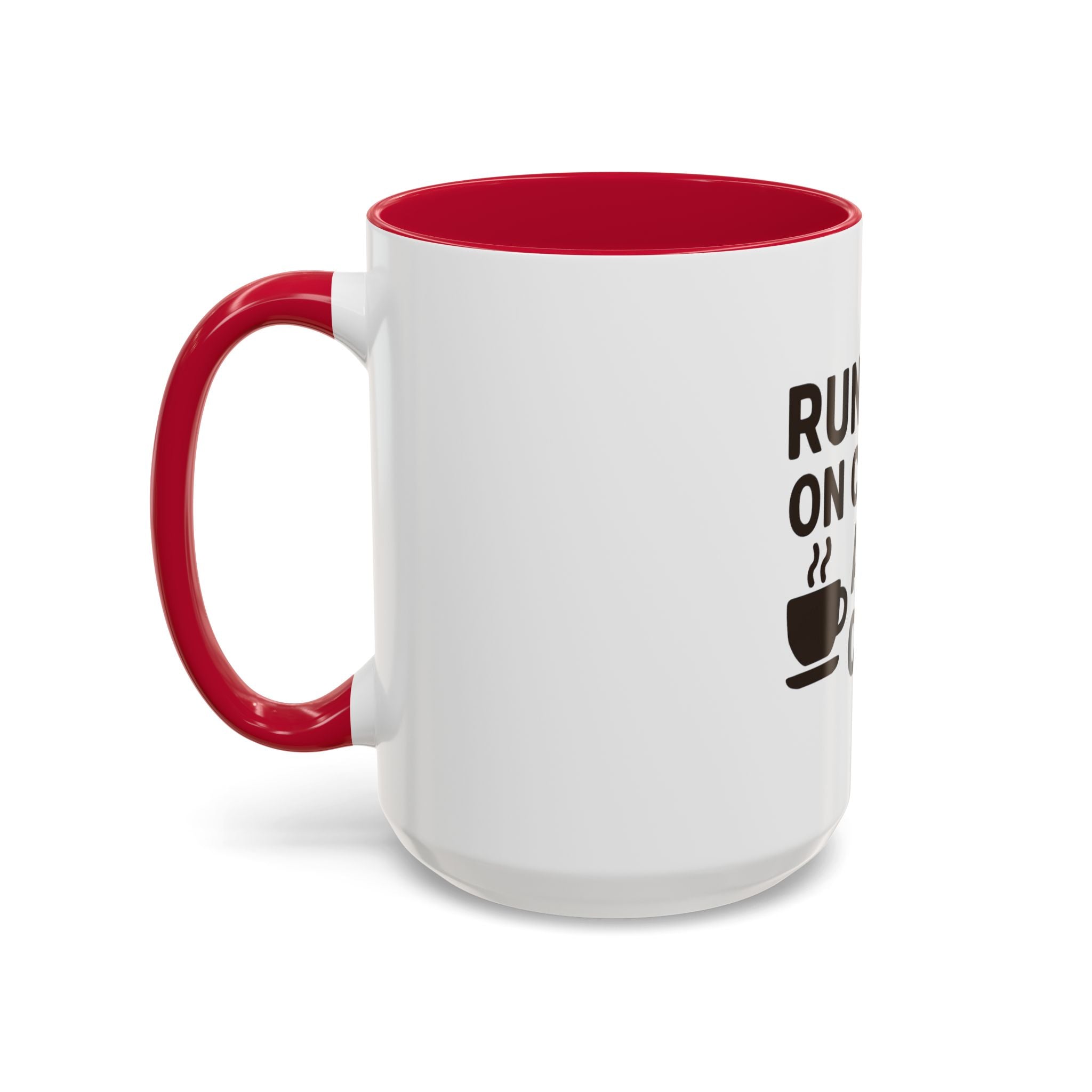 Running on Coffee and Chaos Mug (11oz/15oz) — Funny Coffee Cup for Busy Moms & Professionals