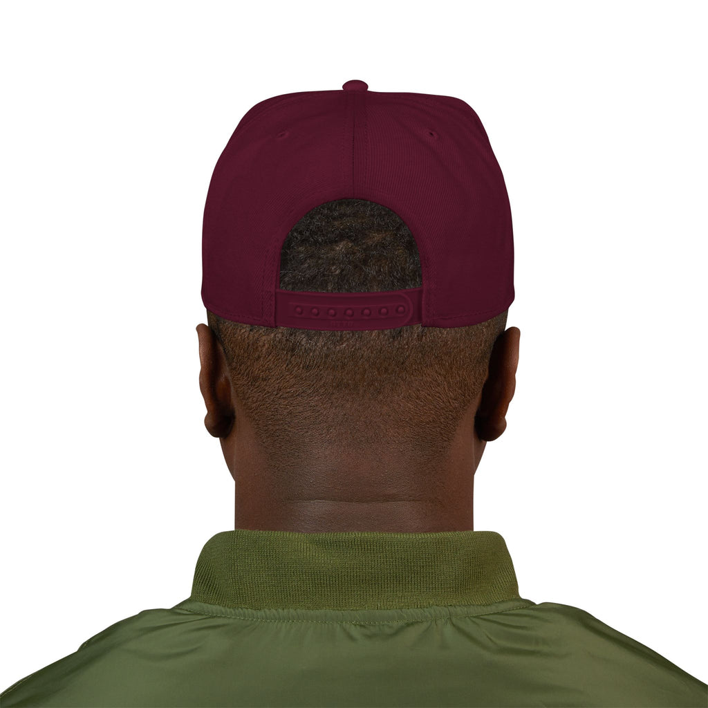 Embroidered Minimal Flag Snapback Hat