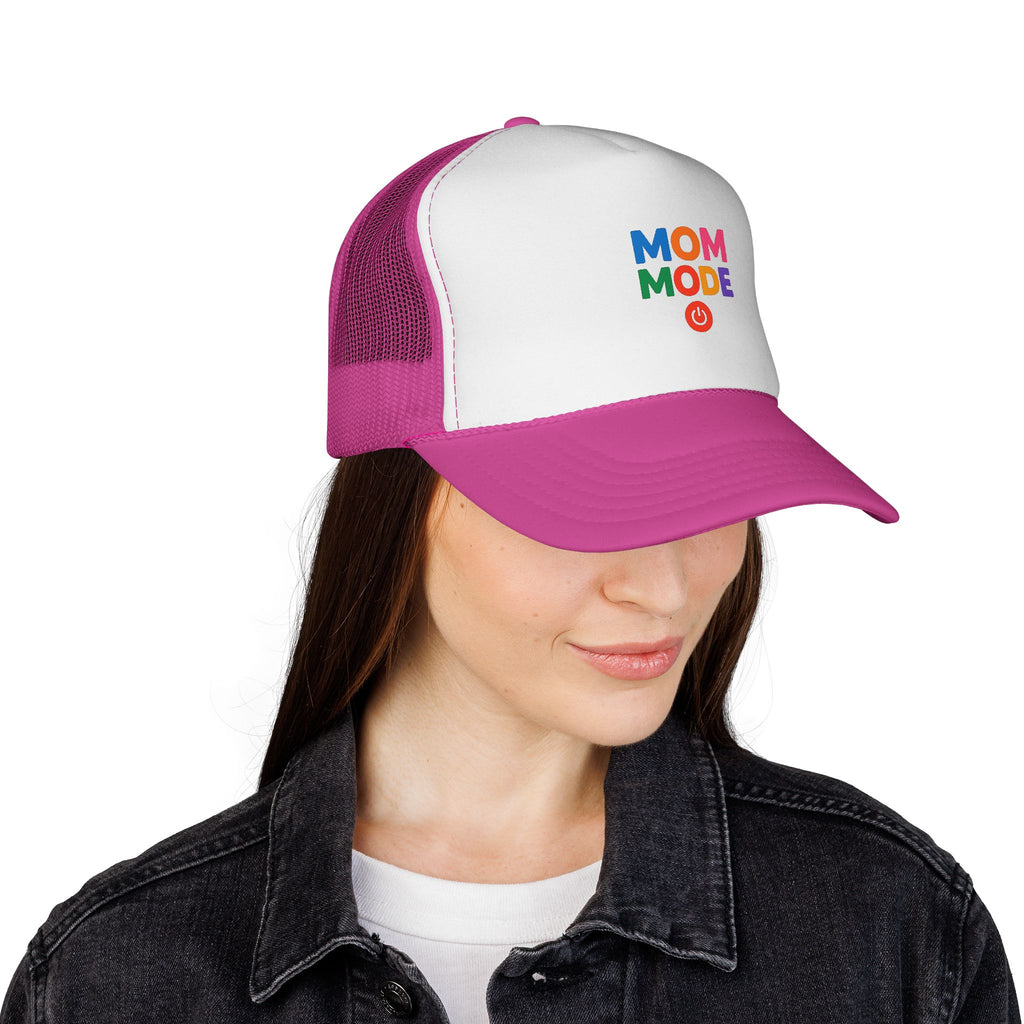 Mom Mode Trucker Cap — Colorful Playful Mom Hat