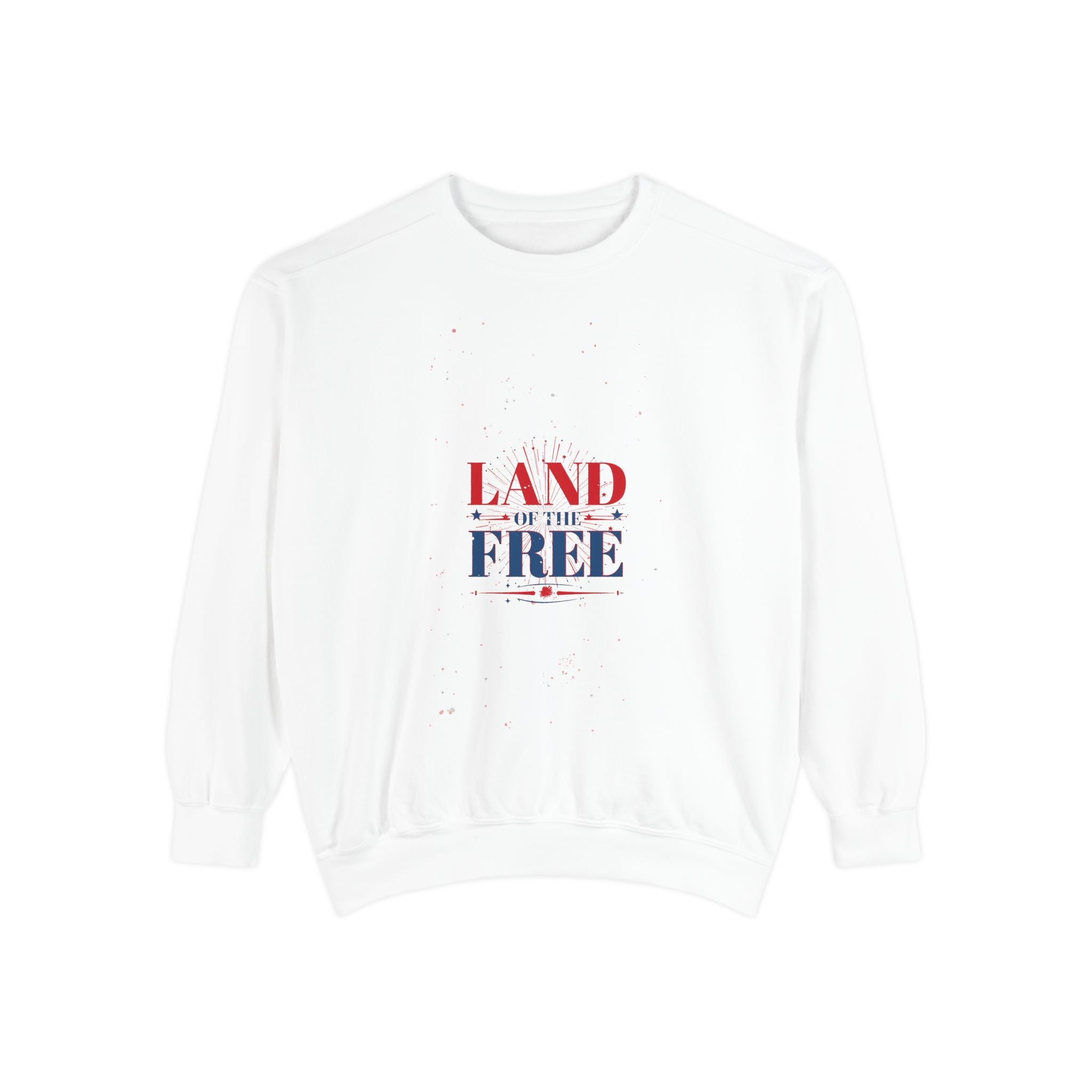 Land of the Free Sweatshirt — Patriotic 4th of July Crewneck